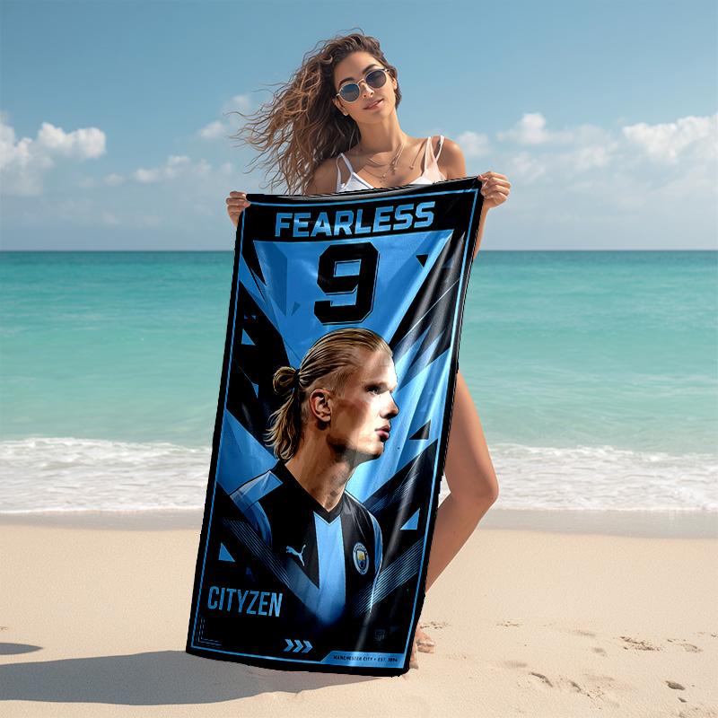 Proof Beach Towel with Haaland Pattern - Soft,absorbent,quick-drying,machine Washable - Perfect for Swimming,camping,bathing