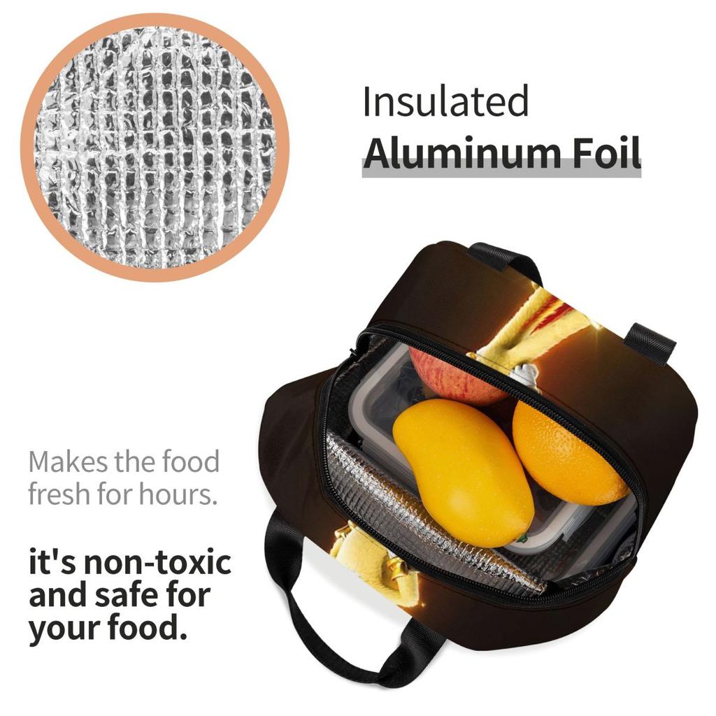 Super Shadow Insulated Lunch Bag for Kids School Cooler Thermal Food Box Tote Portable Lunch Boxes Container