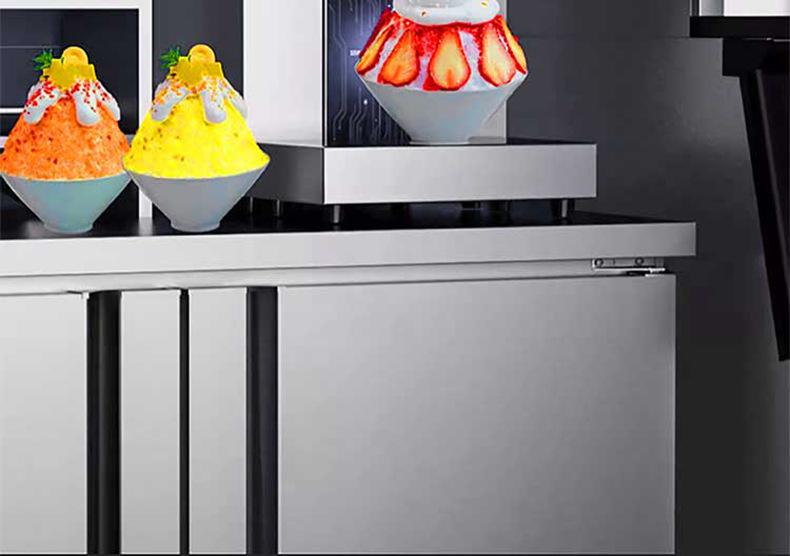 Automatic Fruit Drink Snow Ice Maker for Street Stalls and Shops