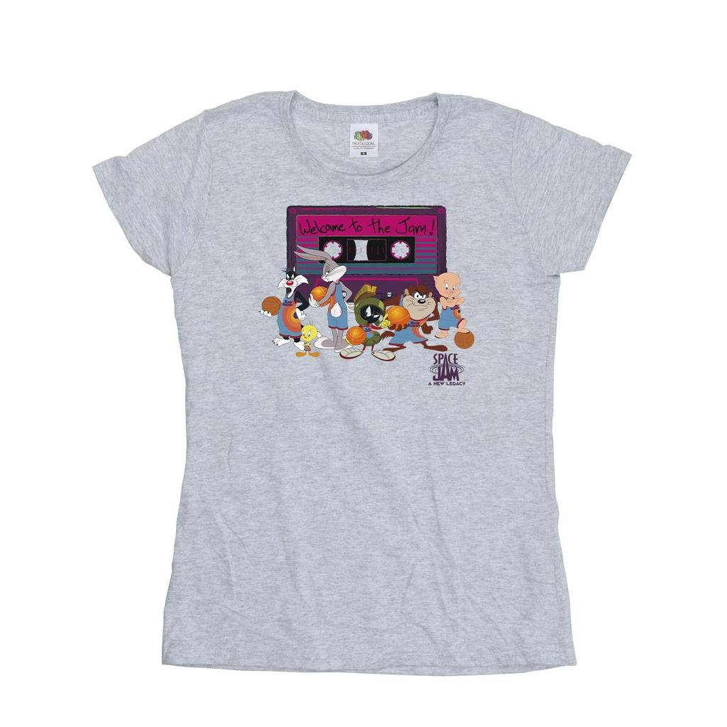Space Jam: A New Legacy Womens/Ladies Team Cassette Cotton T-Shirt