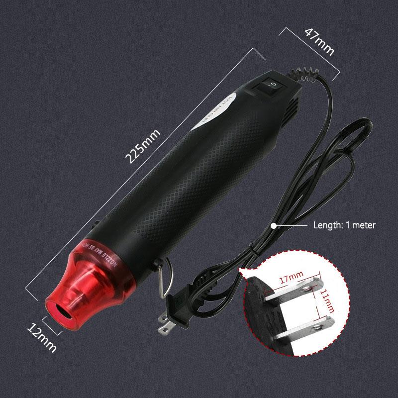 EU/US Hot Air Gun Soldering Temperature Blower Gun DIY Crafts Electric Power Hot Dryer Mini Heat Gun For Shrink Tubing Car Wrap
