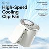 2026 Car Clip On Air Conditioner Fan with Led Display, Portable Mini Cooling System for Auto Vehicle, 360° Rotation, 199 Speeds