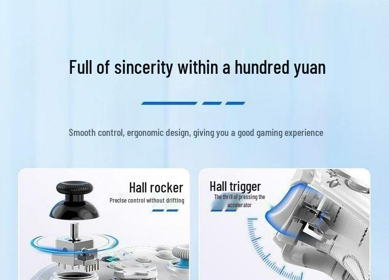 G6 Pro Esports Three-Mode Bluetooth Game Controller for PC, Switch, iOS, Mobile, Tablet, and NS Simulator.