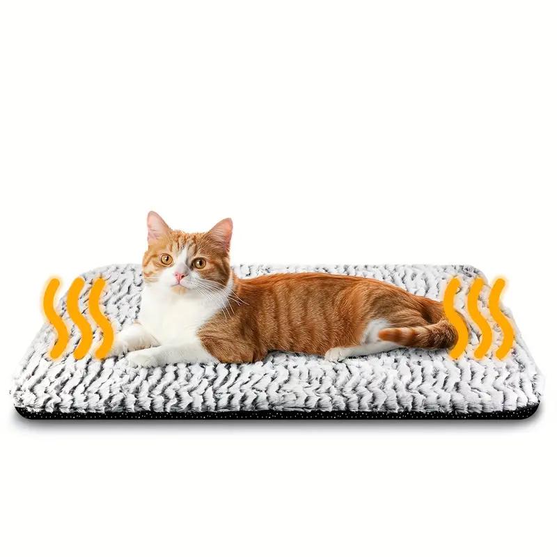 1PC Explosive Winter Warm Cat Kennel Mat Removable and Washable Snowflake Fleece Self-Heating Dog Kennel Mat Dirty Resistant and Non-Slip Dog Mats