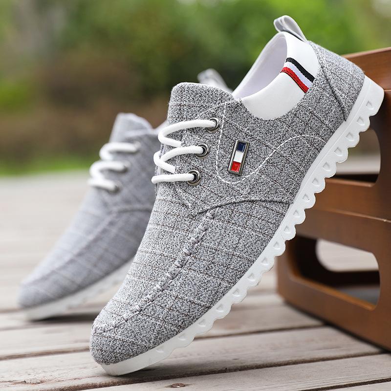 Pantofi de pânză pentru bărbați, pantofi cu talpă joasă, pantofi de lucru versatili pentru bărbați, pantofi de lucru casual pentru bărbați