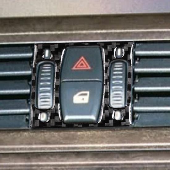 For BMW 6 Series E63 E64 2004-2010 Carbon Fiber Warning Light Button Frame Cover