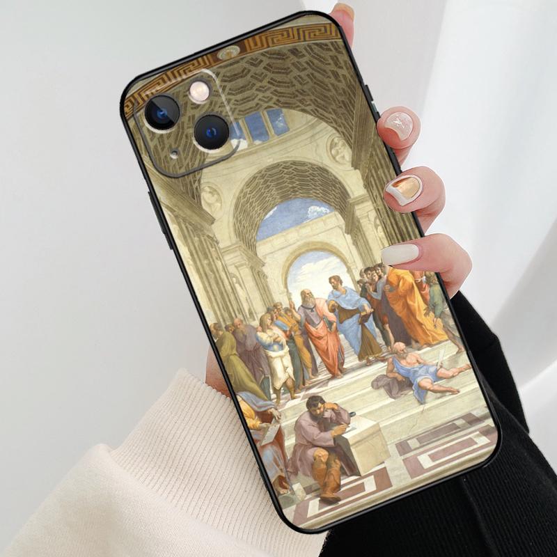Renaissance Art Painting Phone Case For iPhone 17 Pro Max 15 14 13 11 12 16 Pro Max mini 15 16 Plus 16e 17 Air Cover