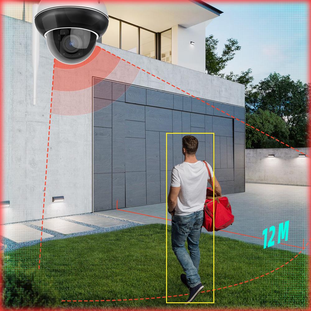 All-Metal 8MP HD 5x Zoom 5G Wi-Fi Human Tracking Hemispherical Camera