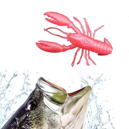 8Pcs Soft Baits Fishing Lures Realistic Looking Vivid Color Mini Size Portable Shrimp Fake Baits Artificial Lures