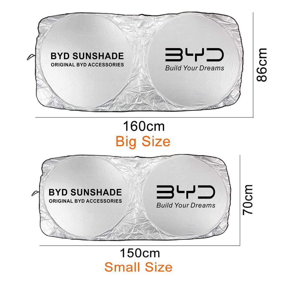 For BYD Atto 3 Act Seal Seagull Tang Yuan Song Plus EV F0 Qin Han Dolphin S6 Car Windshield Sun Shade Parasol Auto Accessories
