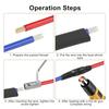 Butt Connectors 0 Gauge Wire Connectors Crimp Terminals Butt Splices Kit.for Automotive/Boats/Truck Wire Joint