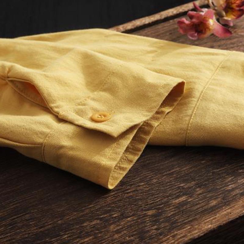Coat for Women Cotton Autumn Winter Thickened Casual Oversize Loose-Fit Long-Sleeve Blouse Jacket