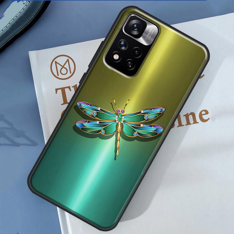 Dragonfly Animal Art Case For Redmi Note 12 11 Pro Cover For Redmi Note 10 8 9 Pro 10S 11S 9A 9C 12C 10A 10C