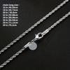 1pc Gorgeous Silvery Twisted Rope Chain Necklace, Long Sweater Chain For DIY Pendant Necklace