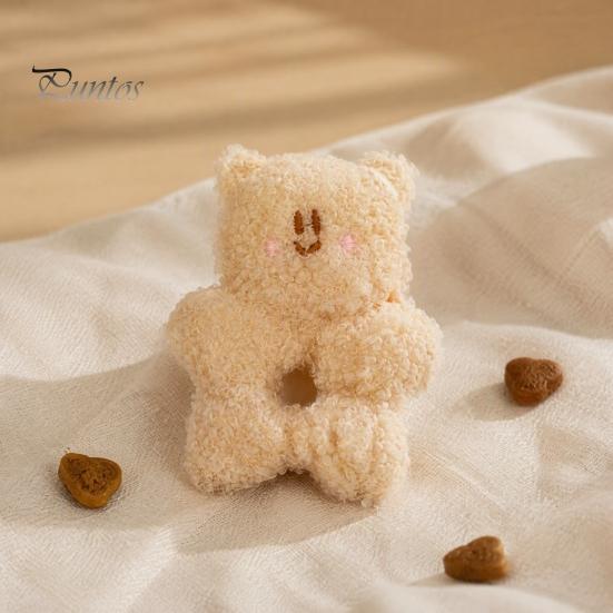 Small And Medium Dog Toys Stuffed Animal Chew Toy, Squeaky Plush Bear Bunny Crinkle Interactive Safe PP Cotton Pet Supplies Snuffle Toy with