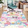 Hello Cat Fantasy World Office Rug Chair Mat, Game Carpet, Suitable for Front Door, Bedroom, Living Room, Desk, Holiday Gift