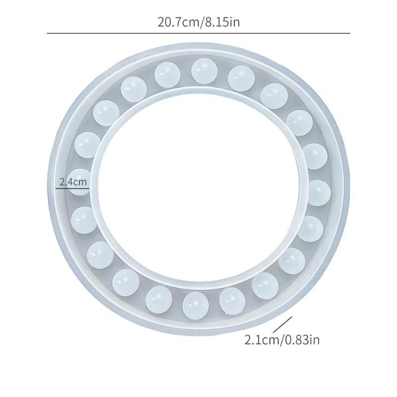 Flower Test Tube Holder Silicone Molds Diy Handmade Vase Tray Epoxy Resin Mould Candlestick Holder Plaster Cement Mold