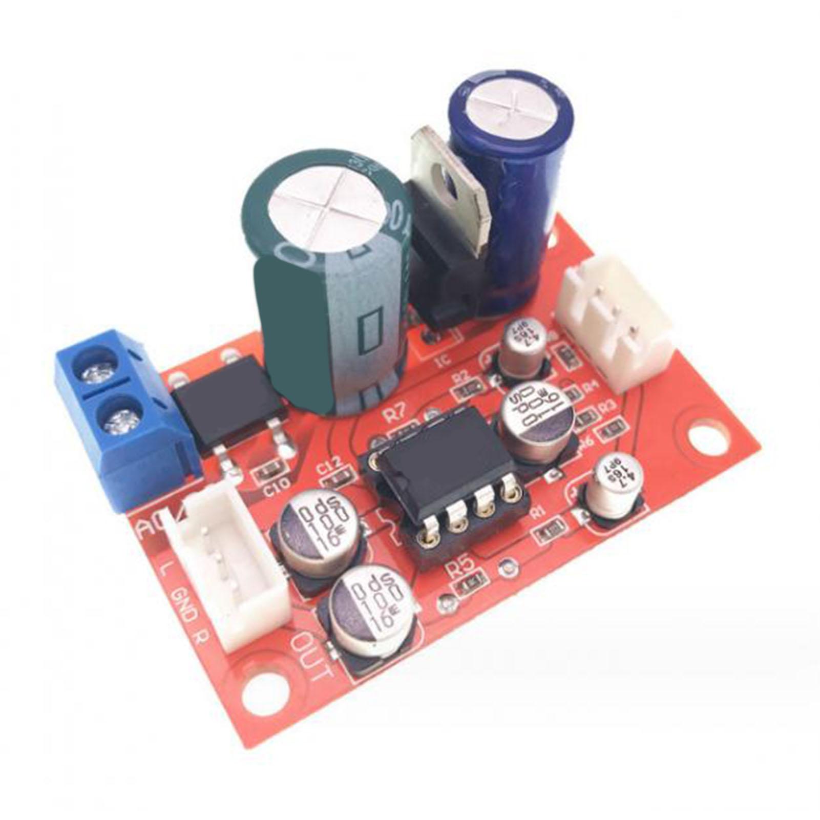 

NE5532 Amplifier Board Clear Strong Sound Output Preamplifier Module Sound Magnifier Board DC 9v‑24v AC 8v‑16v