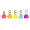 Hanayama Kids Cosmetics Neon Nail Polish Set of 5 Nail Polishes MIR COLORS Hanayama 078672 - Water-Soluble - -
