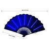 Night Show Halloween Christmas Rave Festival Accessories Dancing Light Fan Glow Folding Led Fan Glow In The Night Party Supplies