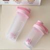 Smoothie Shaker Cup with Scale: Protein & Electrolyte Mixer, Plastic Sports & Fitness Water Bottle