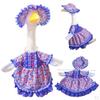 Goose Outfit with Hat Patriotic Skirt for Backyard Holiday Yard