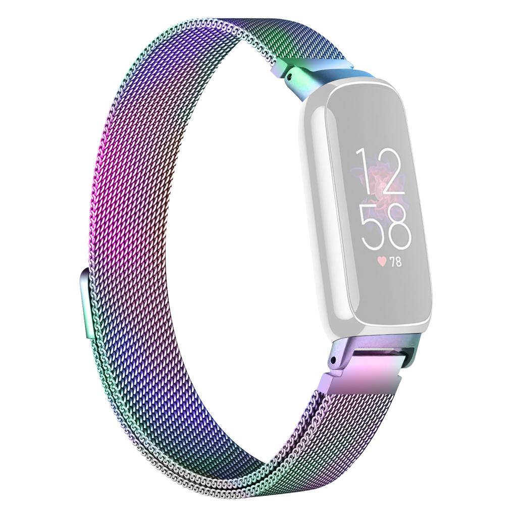 Smart Watch Band for Fitbit Inspire 3 Stainless Steel Magnetic Milanese Metal Mesh Strap
