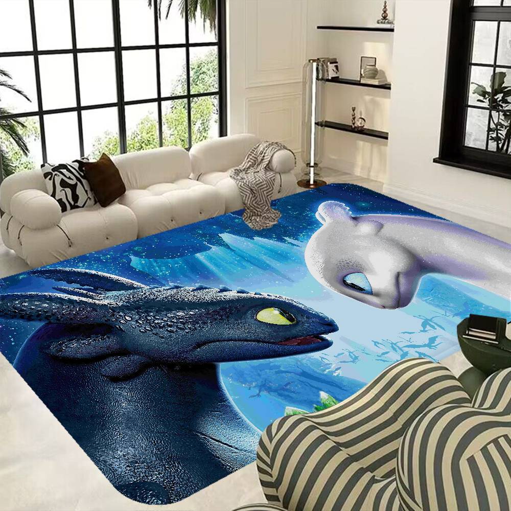 Film How To T-Train Your D-Dragon Bathroom Mat Kids Room Bedroom Decoration Balcony Anti-Slip Doormat Living Room Welcome Rug