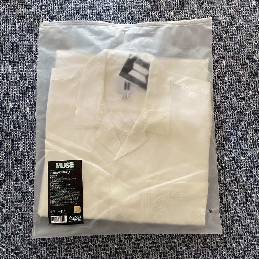 [USED] Official BTS JIMIN MUSE Open Collar Shirt