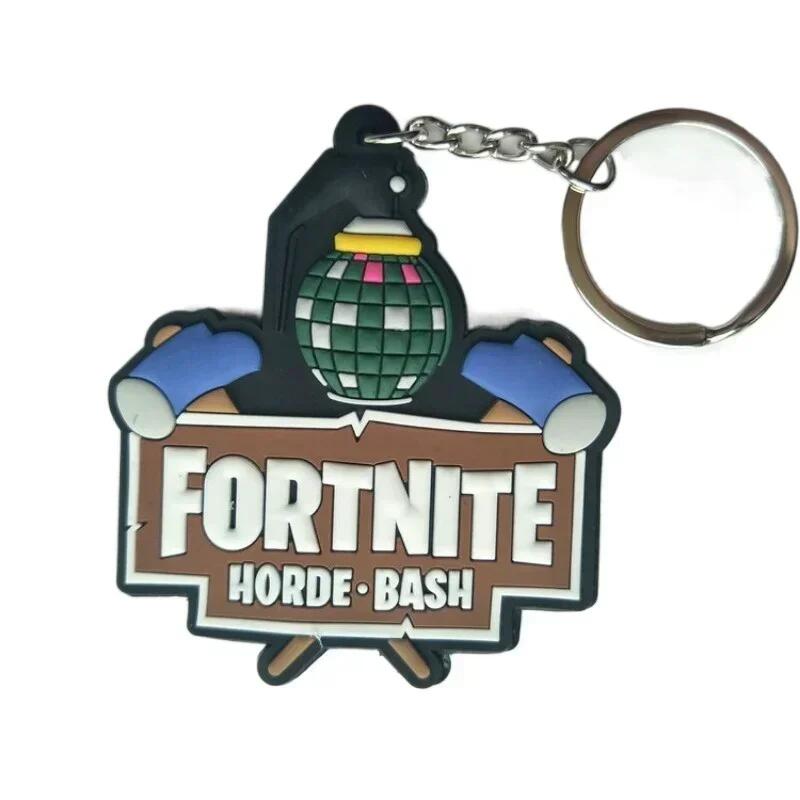 Fortnite Pvc Key Chain Cute Couple Bag Car Keychain Pendant Accessories Children's Toys Birthday Lovely Gift Durable