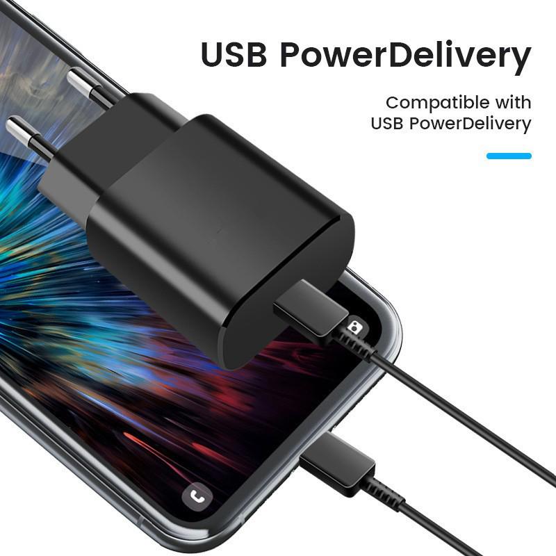 25W PD Schnellladegerät für Mobiltelefone - EU/US/UK Spec Reiseadapter