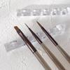5 Grid Nail Brush Rack Shelf Organizer Acrylic Clear Pen Rest Stand Display Holder Accessory Manicure Tools