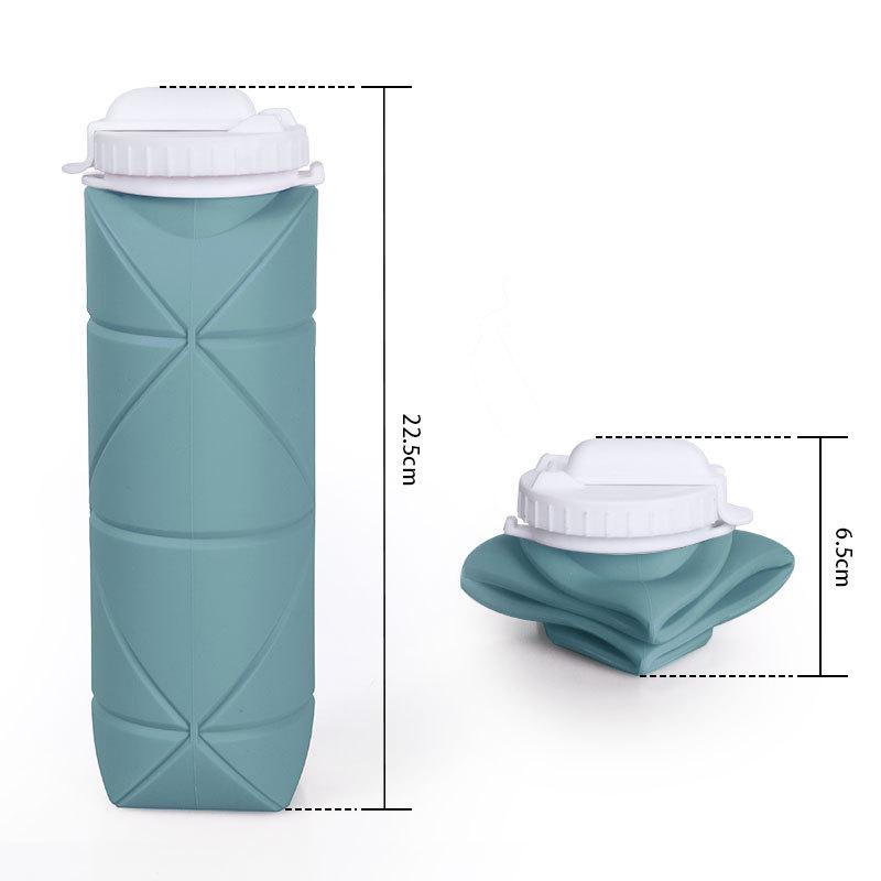 Foldable Silicone Sports Water Bottle with Straw - Portable & Telescopic Gift