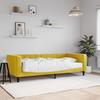 VidaXL Daybed with Mattress Yellow 90x200 Cm Velvet 3196672