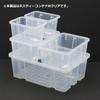 Takagi Nestea Container M, Clear, for Tool Storage, Stackable for Compact Storage, Made In Japan