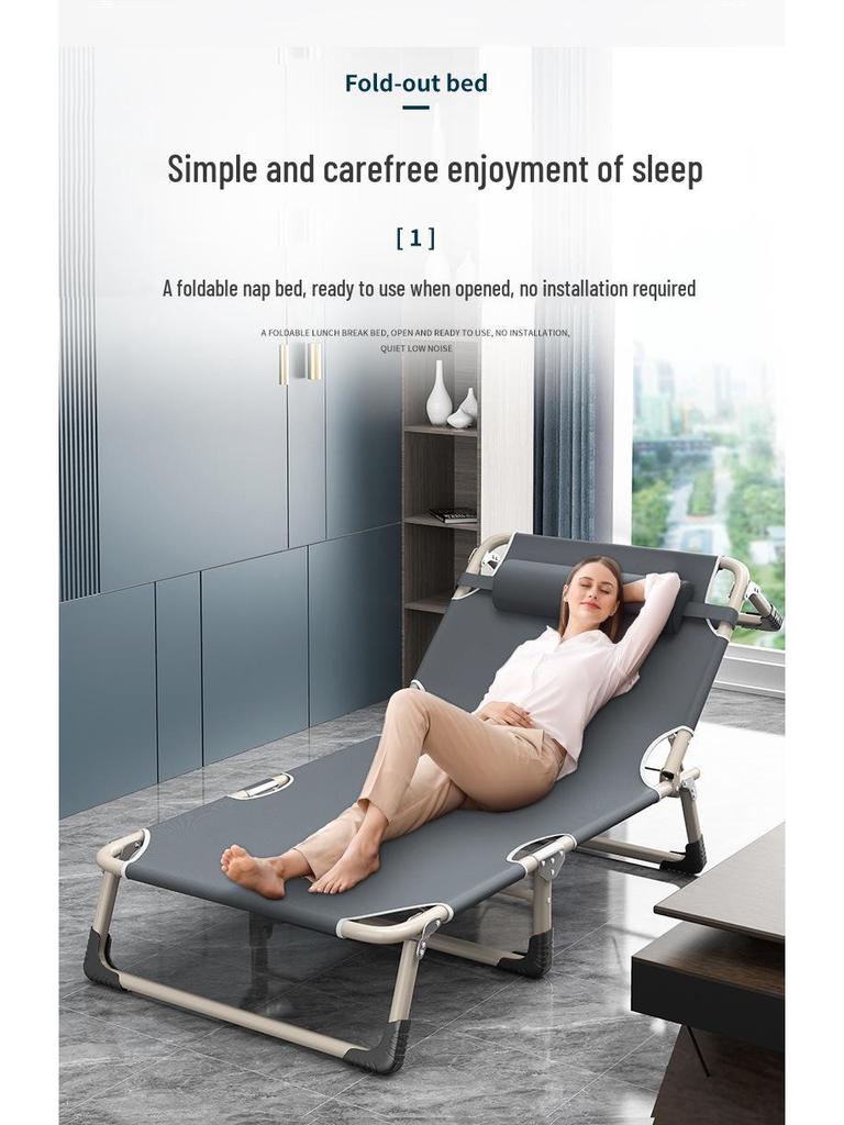 Multipurpose Folding Recliner: Single Bed for Home, Office or Camping