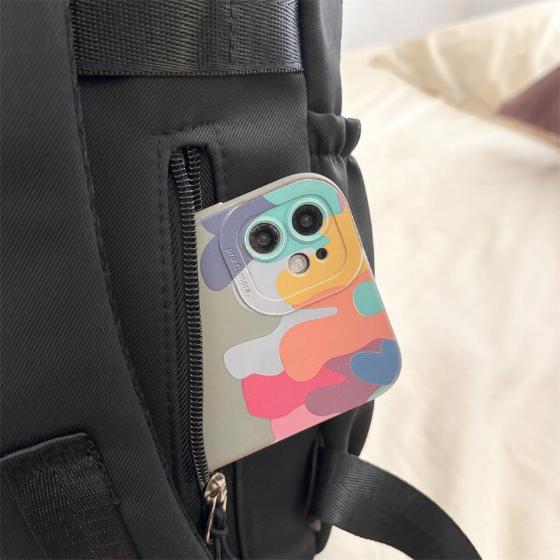 Cartoon Student Schoolbag Color Contrast Large Capacity Backpack with Coin Purse