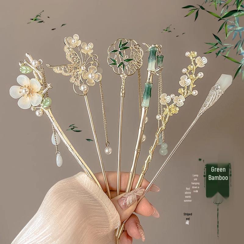 Vintage Chinese Style Hairpin for Updos - Elegant Retro Hair Stick with Tassel for Qipao