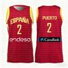 España Llegadas País Camisetas de Baloncesto Local Visitante Casual Deportiva Camiseta con Estampado 3D Americana