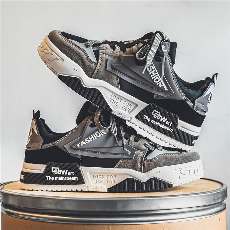 

Men s shoes spring 2025 new niche original board shoes Korean version trendy versatile non-slip wear-resistant sports and leisure trendy shoes 39