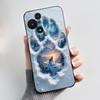 Cute Soft Black Casing For TCL 60R 5G/60 5G Shockproof Cover For TCL 60 SE Nxtpaper T521K Funny Cartoon Cat Design Shell