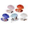 3D-Printed Shell Shape Jewelry Organizer Tray Pearl Luster Desktop Storage Decoration for Earrings Rings Bracelets Lipstick Gift