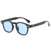 Vintage Oval Klassisch 4 Kleine Dellen Stilvolle Sonnenbrille für Herren Damen Unisex Dekorativ Retro