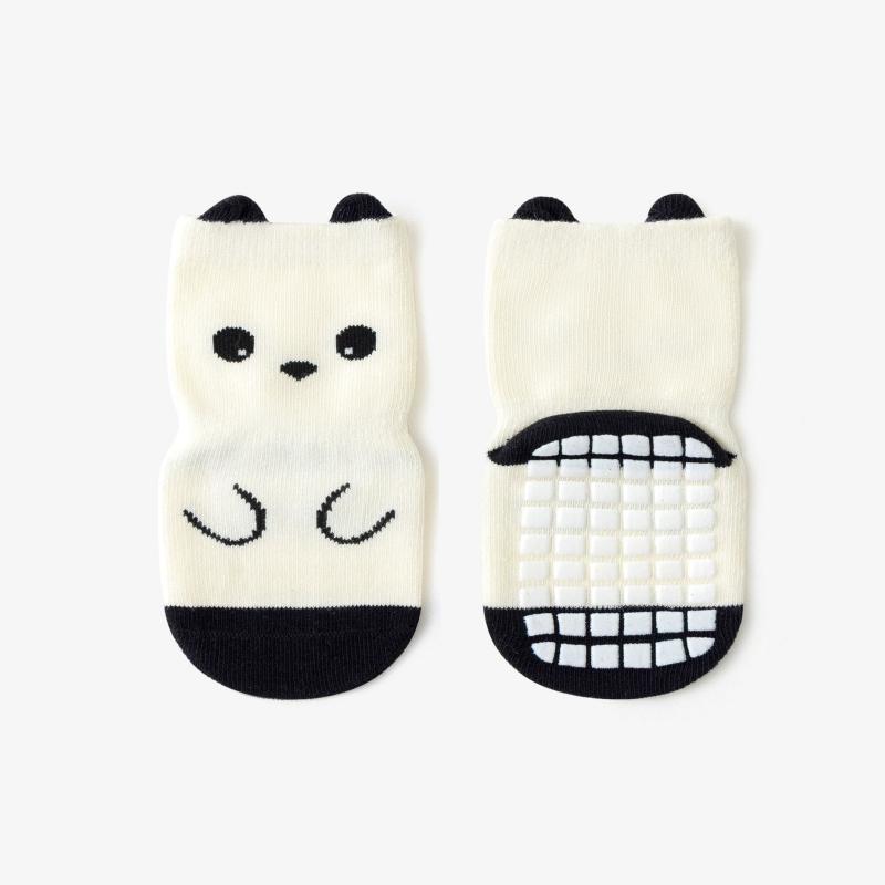Kids Non-Slip Socks Cute Cartoon Pattern Baby Boys Girls Floor Socks Comfortable Breathable for Toddler Children Spring
