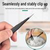 Bao Lian Anti-static Stainless Steel Tweezers - Bent Tip & Fine Pointed Tip for Precision Bird's Nest Hair & Blackhead Removal