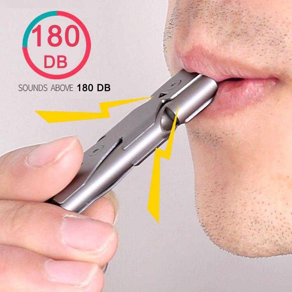 Double Pipe Whistle Pendant Nøkkelring Høy desibel Bærbar Outdoor Survival Emergency Camping Tool Multifunction Whistle 1PC