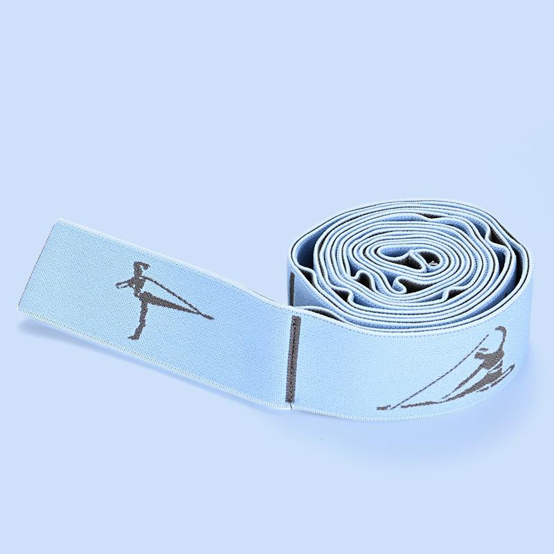 Elastic Stretching Belt Adualts Non Slip Yoga Pilates Dance Flexibility Training Pull Straps Versatile Fitness Home Stretch Band
