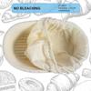 3Pcs Banneton Bread Proofing Basket, 10 inch Oval Banneton Basket,Sourdough Proofing Basket,Bread Bowl Handmade Rattan Baskets and Liners for