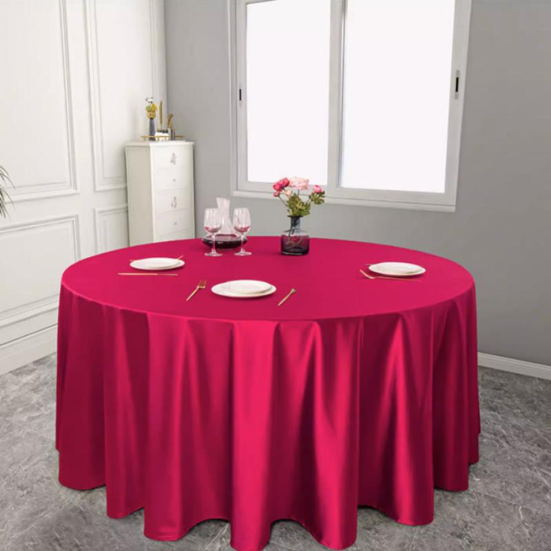 Чистый цвет современная минималистская атласная скатерть утолщенная многоцветная — фото 7