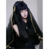 The Last Hyūga Hinata Black Wedding Dress Cosplay Anime Clothing Halloween Costumes For Women Gothic Black Dresses ACGN Party